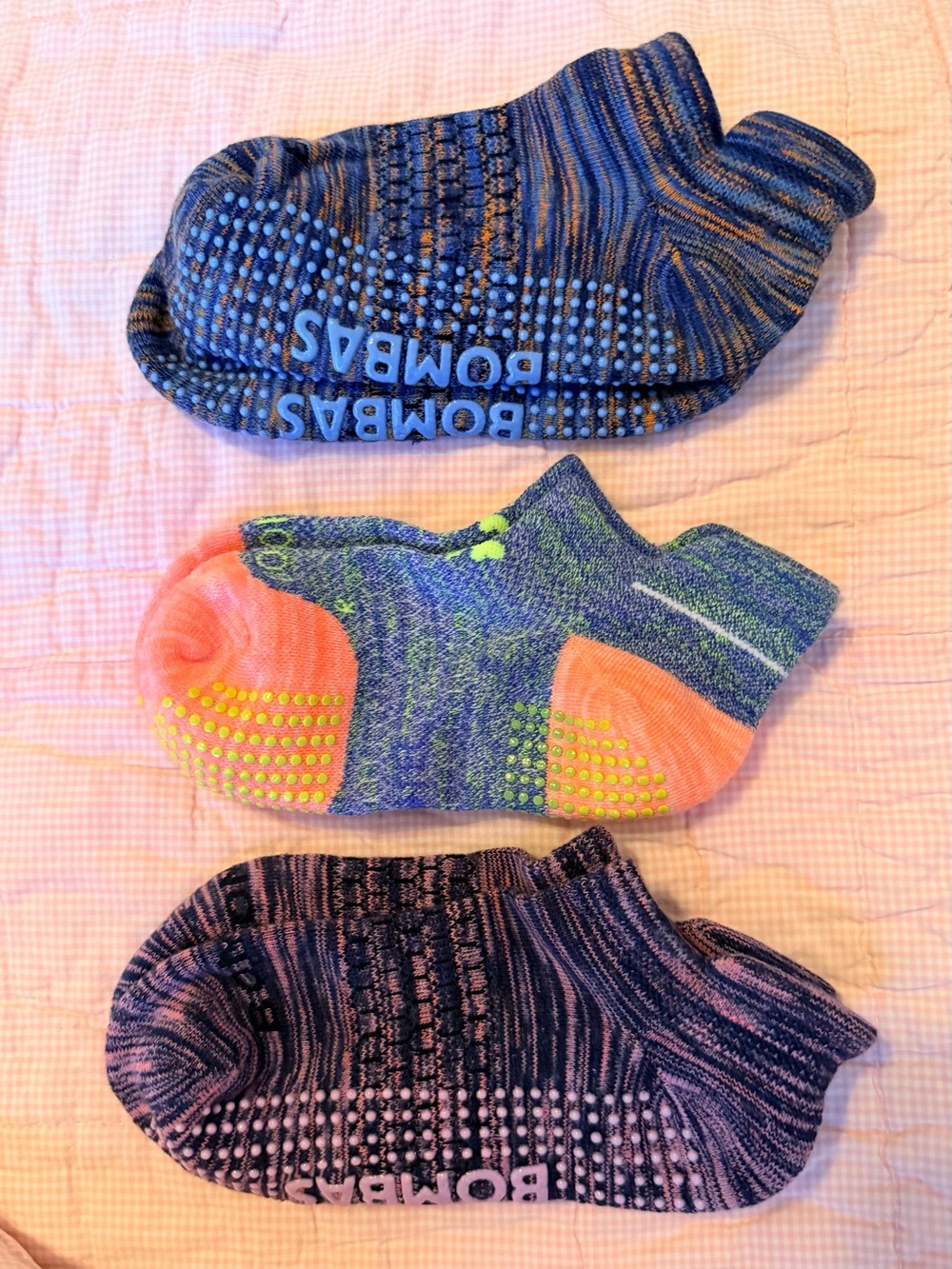 BOMBAS Ankle Gripper Hex-tech Socks - 3-pair Bundle SMALL NWOT - Picture 2 of 4